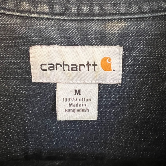 Carhartt Faded Denim Button Up Shirt - Picture 4 of 4